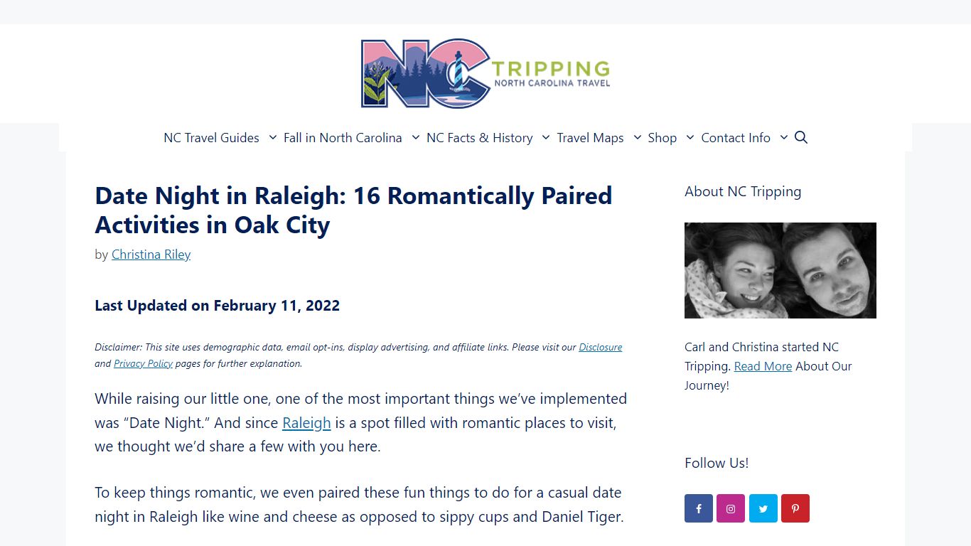 Date Night in Raleigh NC (16 Romantically Paired Activities)
